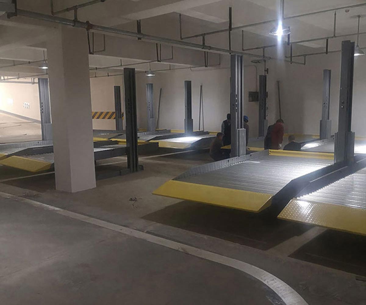市中區雙層升降平移機械車位回收